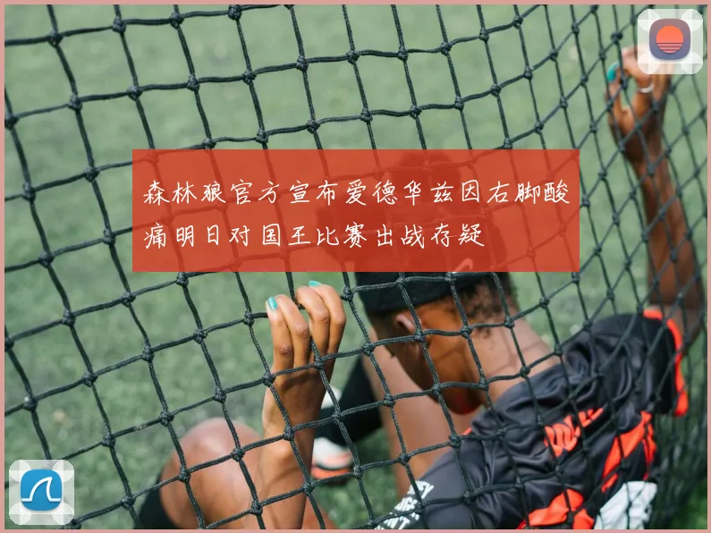 森林狼官方宣布爱德华兹因右脚酸痛明日对国王比赛出战存疑